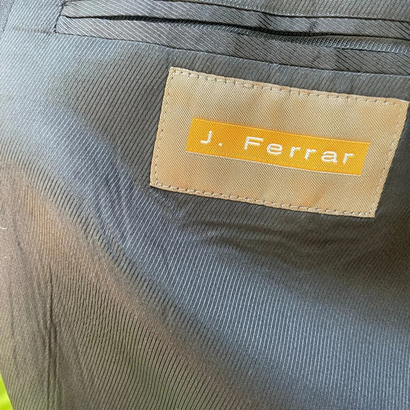 J Ferrar Black Men’s Blazer Sport Coat Business Attire 44L - Picture 3 of 11